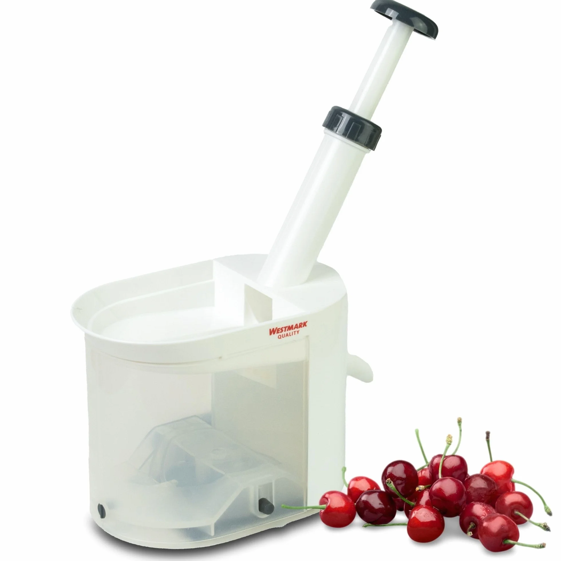 Westmark Deshuesador de cerezas 22 cm Plástico acero inoxidable Blanco antracita