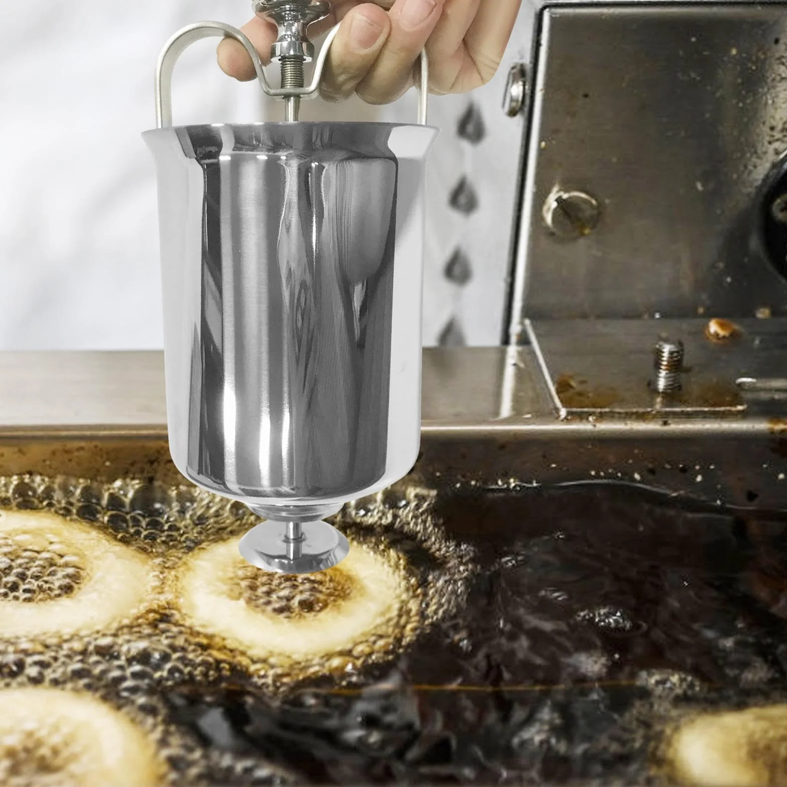 Sharplace Donut Maker Herramienta Manual para Donuts Máquina de Repostería Dispensador de de Acero Inoxidable Utensilio para Hornear Adecuado para