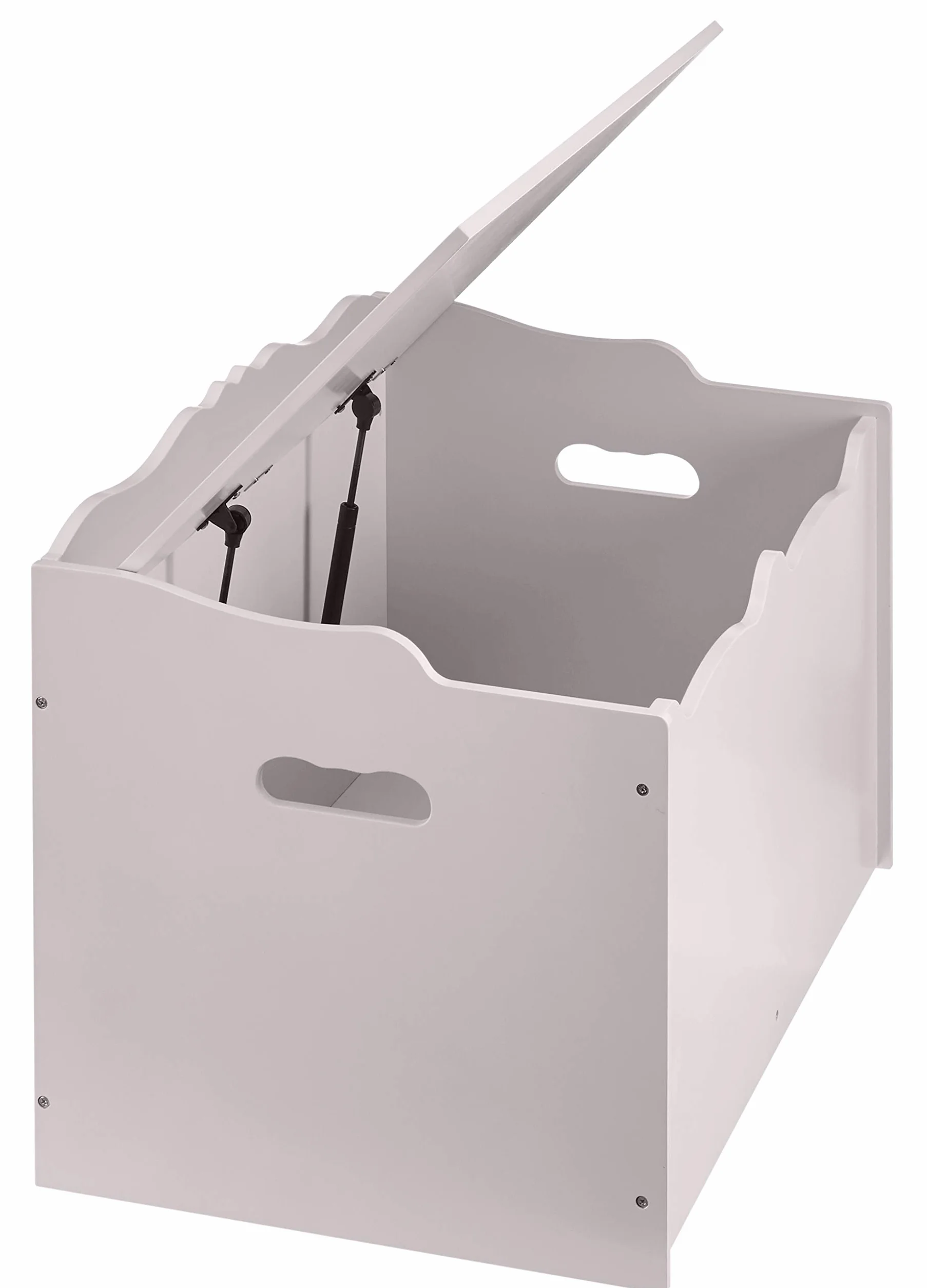 Amazon Basics Caja de juguetes de madera, color gris, 76.2 x 45.7 x 48.3 cm