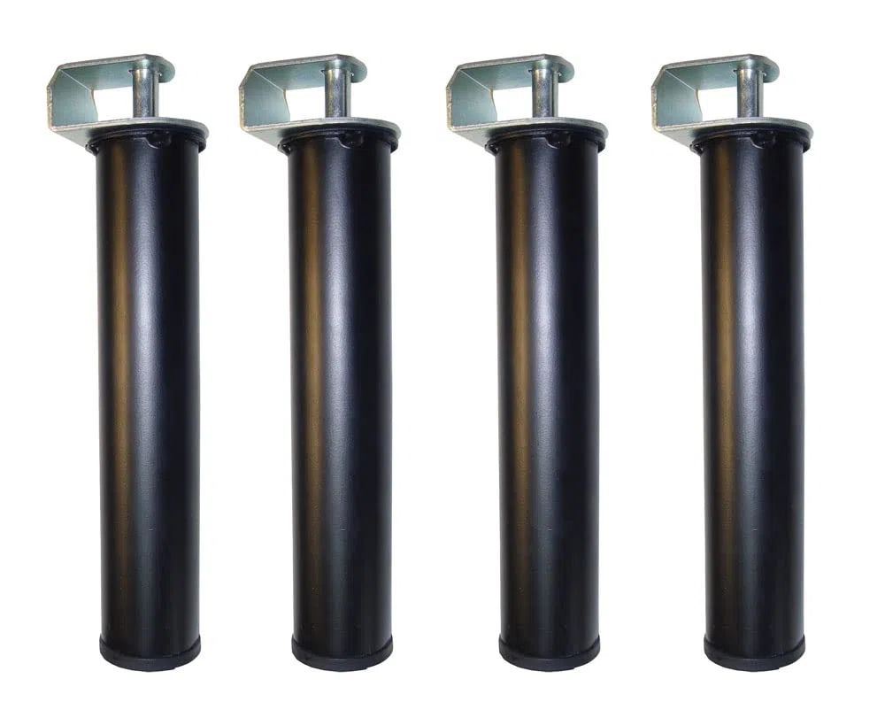 IMEX EL ZORRO – Juego 4 Patas Canapé | 270x50x1 mm | Metálicas Resistentes y Estables | Compatibles con Somieres y Canapés Universales