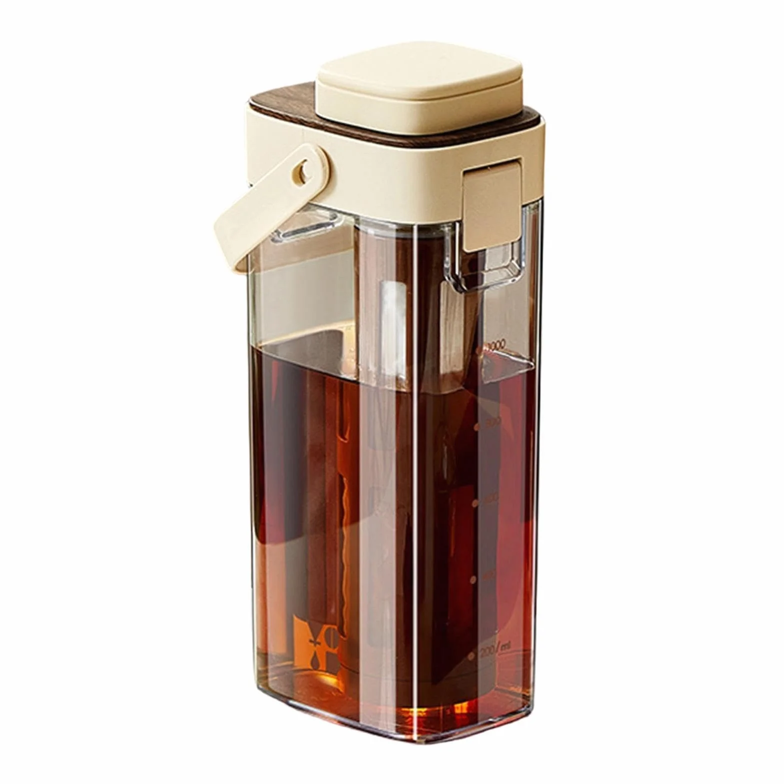De Café Cold Brew - Botella 1000ml, Con Asa | Ayudante Para Recipiente Para Con Pico De Ancha, Bebidas Caseras, Limonada, Hogar, Cocina, Comedor, Uso Para La Vida Cotidia