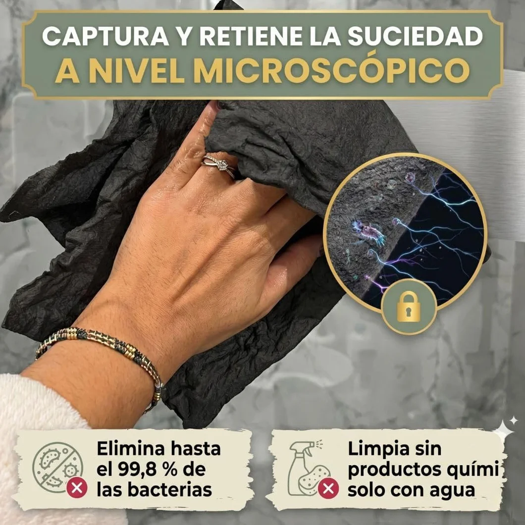 Antonio herato paño mágico microfibra 30x40cm 10 unidades bayetas reutilizables ultra absorbentes sin pelusas