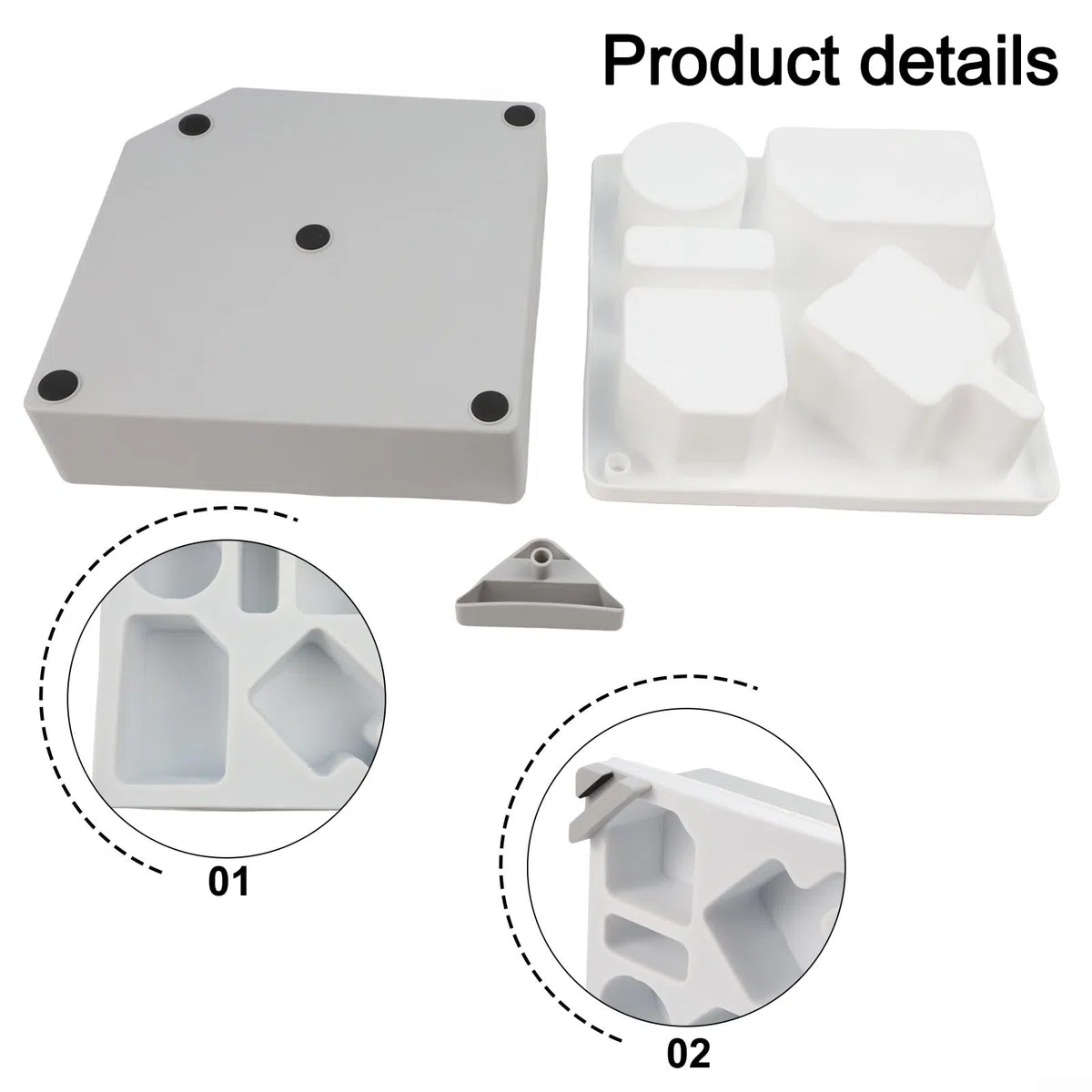 Bandeja de silicona con soporte para bebidas dobles y almacenamiento de aperitivos para sofá, cama, asiento de coche, organizador de control remoto para el hogar (blanco)
