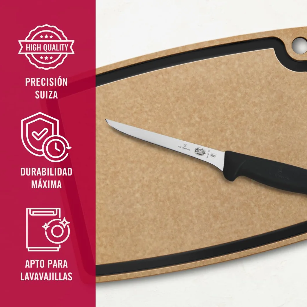 Victorinox Fibrox Cuchillo deshuesador 15 cm acero inoxidable hoja recta rígido negro