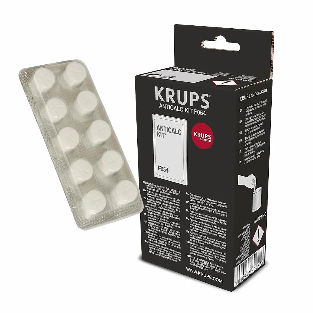 Pack Descalcificador y Limpiador Para Cafeteras | Limpiador Compatible con Cafeteras Krups | Kit Antical Original & Compatible | Limpieza Profesional de Cafeteras Automáticas y Espresso