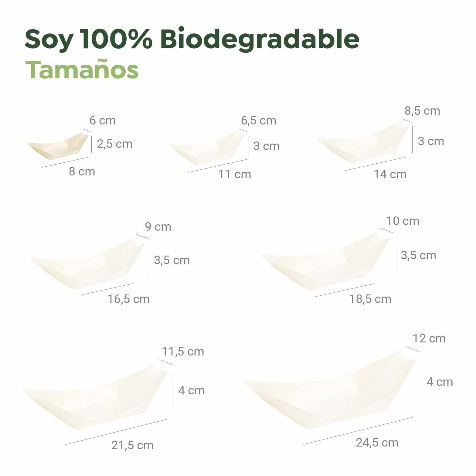 Horeca Collection MAXI PRODUCTS - 250 Barquillas de Madera Desechables - Cuencos Catering Aperitivos Desechable - Cuenco Madera Cocktail - Barquillas Madera 8 x 6 x 1,5 cm - PRÁCTICO Y APILABLE
