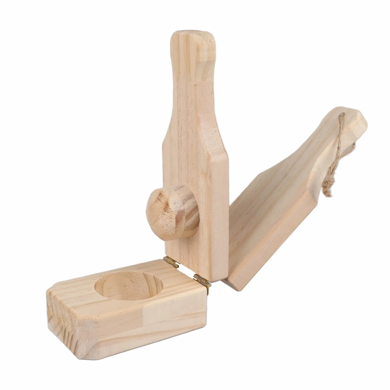 Prensa de Plátano, Tostonera de Madera, Triturador de Plátano, Plátano Frito Reutilizable, Máquina de Plátanos Rellenos con Cordón Colgante