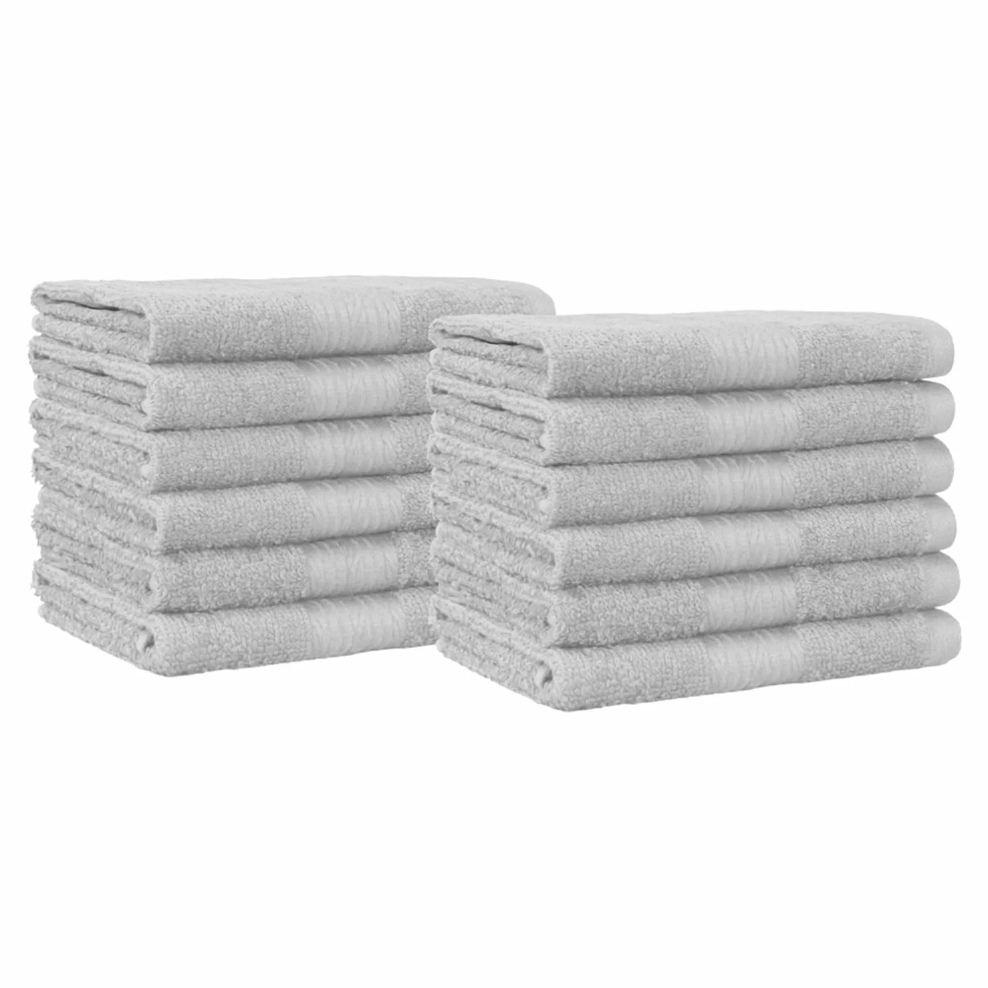 Amazon Basics - algodón Toallita, 12 unidades, color gris, 30.48 x 30.48 cm