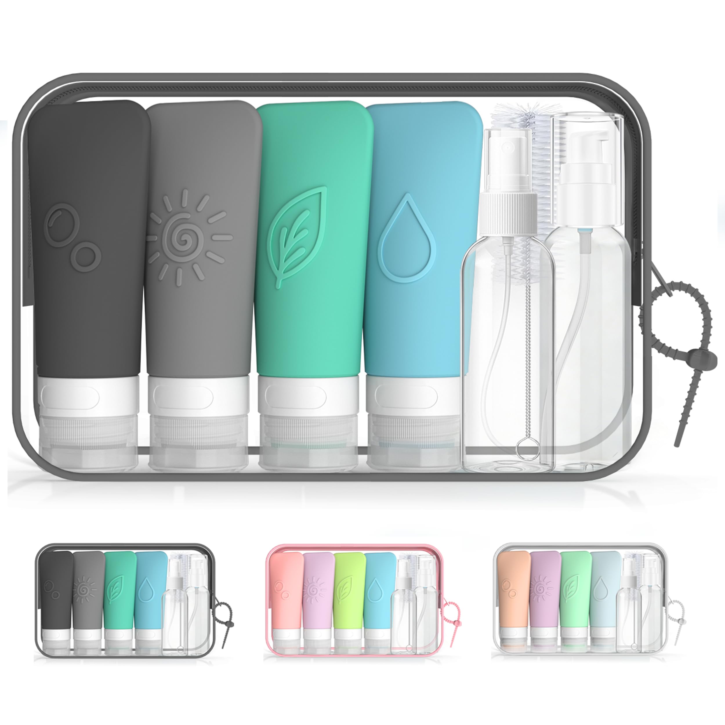 Refined Silicone Travel Toiletry Set