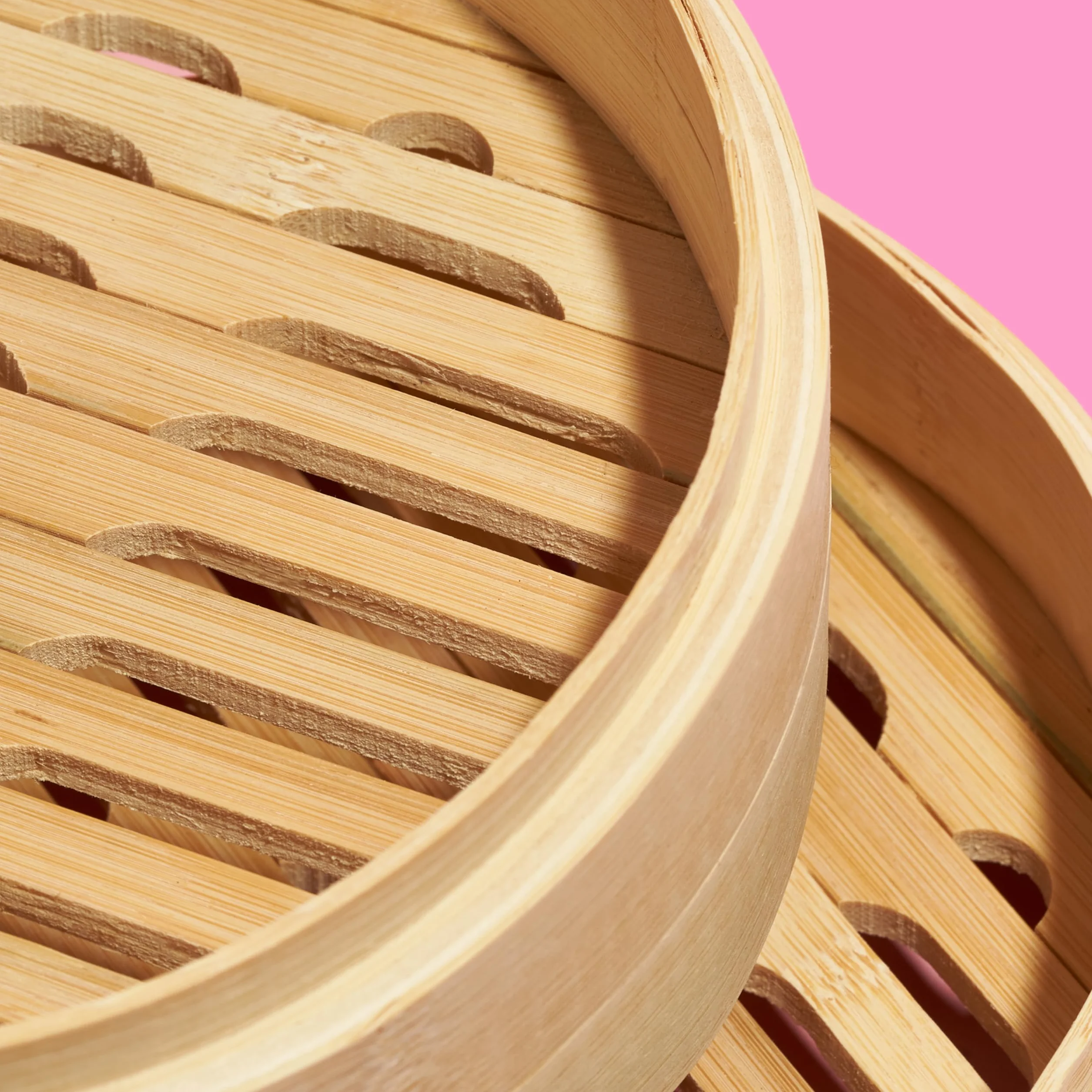 Vaporera de bambú REISHUNGER Ø 25 cm 2 Pisos para arroz, dim sum, verduras, pescado y carne