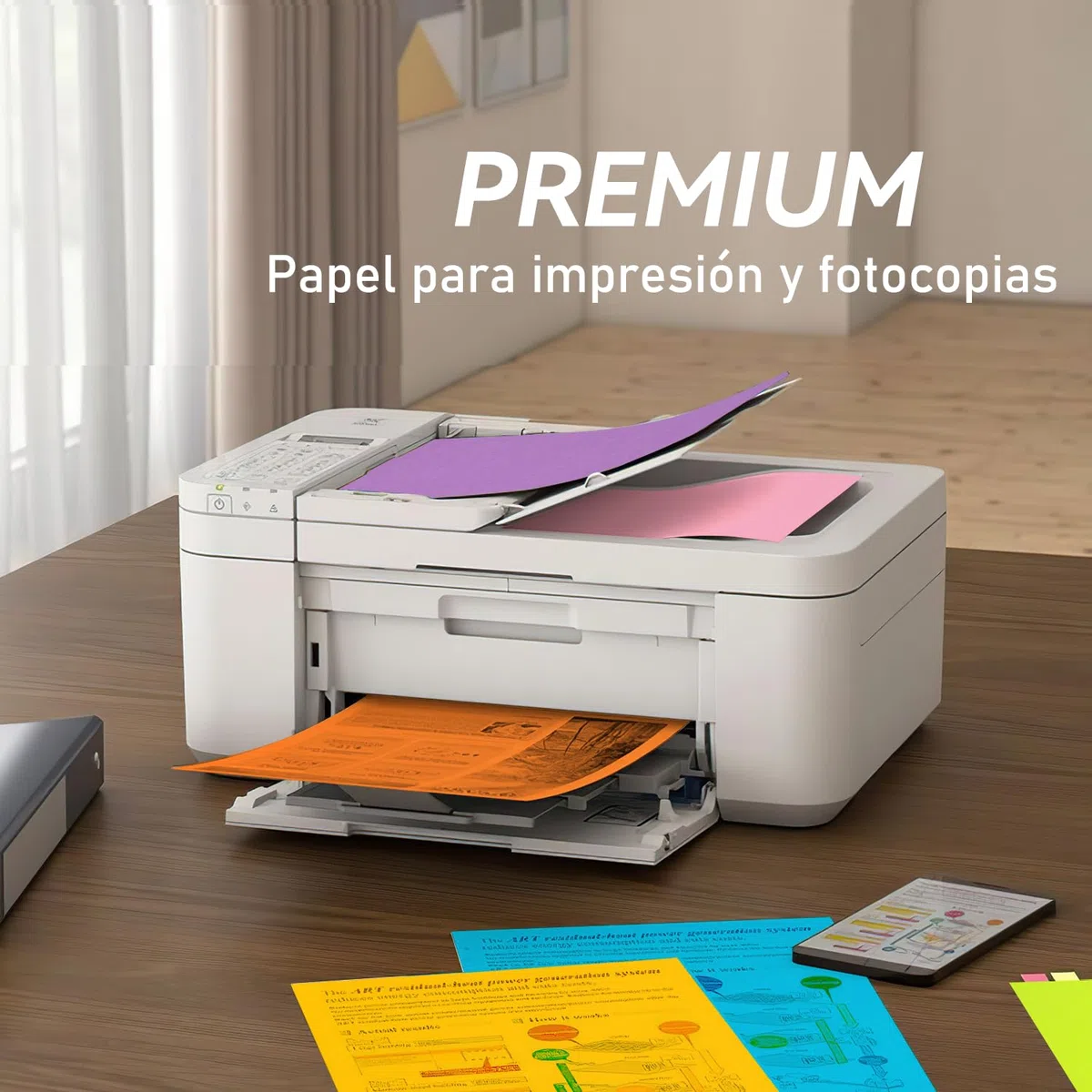 Papel para papiroflexia Origami A4 21x29.7 cm 180 hojas 90 g/m² 9 colores