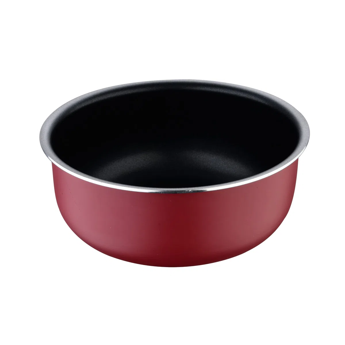 Bergner Red Edition | Juego de 3 Cazos de Cocina de 16, 18 y 20 cm + Mango Extraíble | Aluminio Prensado y Antiadherente | Todo Tipo de Cocinas y Horno