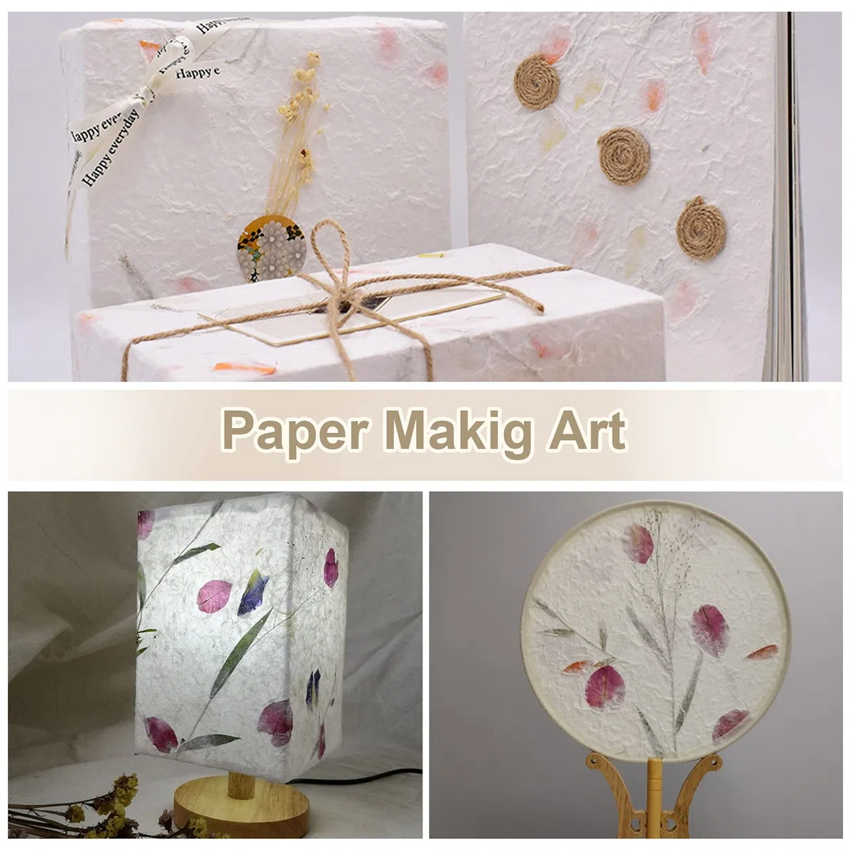 WANDIC Kit de Pantalla para Hacer Papel, el Juego de fabricación de Papel Incluye Marco de Molde de Madera, paño de fabricación de Papel, Mallas para Manualidades de Papel