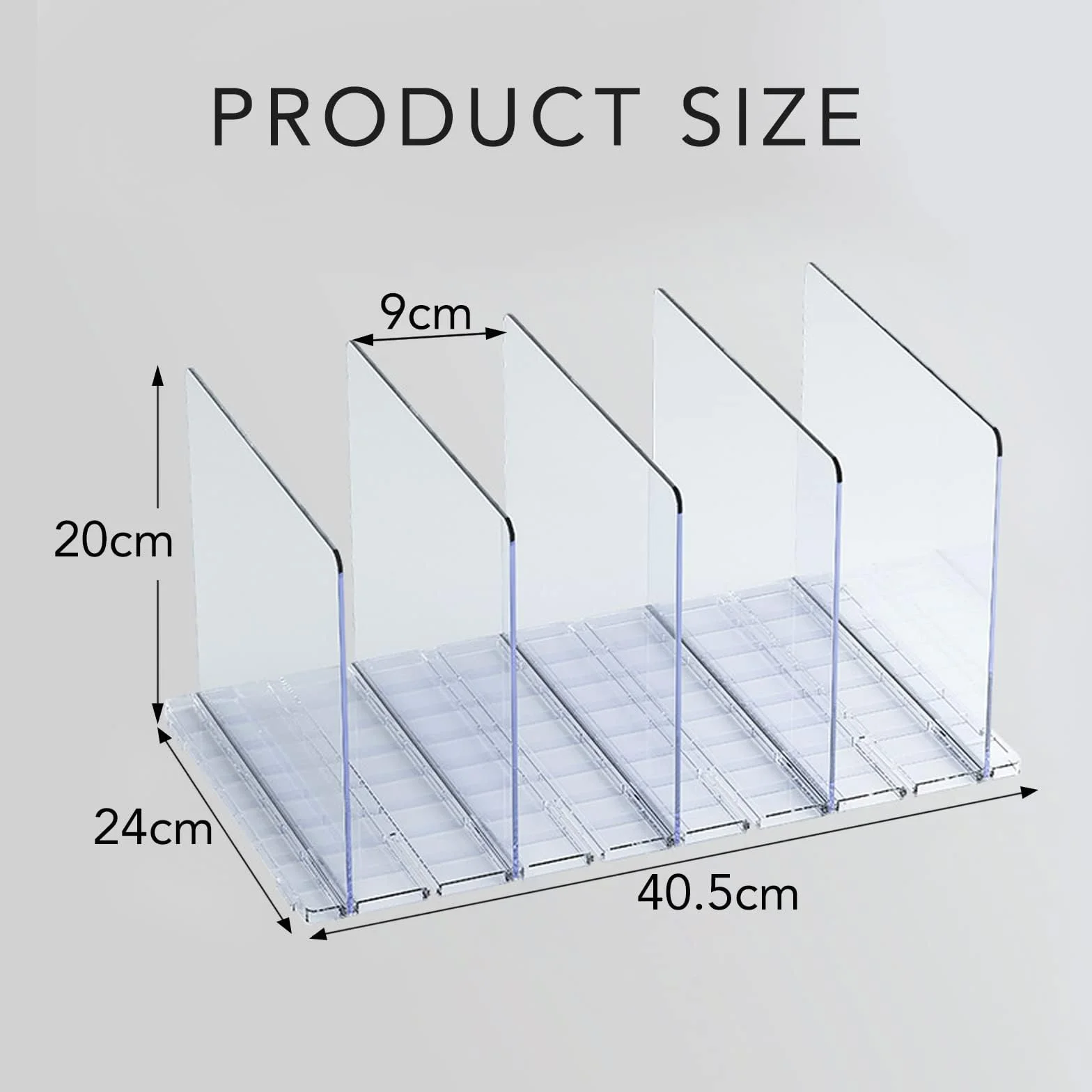 BOFUNX 5pcs Divisores de Estantería con Estantes Básicos Separadores de Balda Organizador de Armario Cocina Oficina Dormitorio para Almacenamiento y Organización de Bolsos Toallas Libros