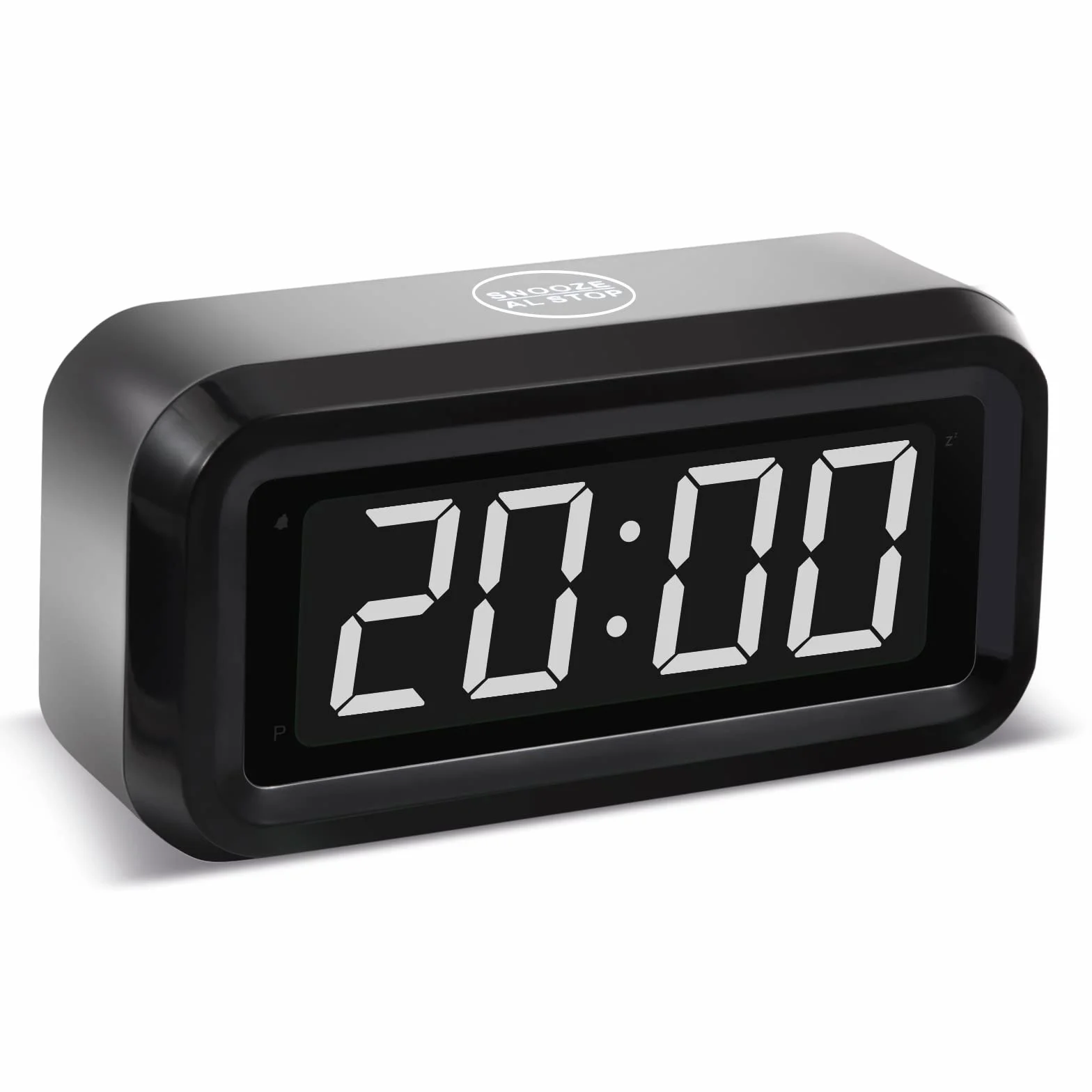Reloj de Alarma Digital, Funciona Solo con Pilas, 3 Niveles de Brillo Ajustable, LED Grande de 1.2 Pulgadas Junto a Relojes para Dormitorio, Sala de Estar o Viajes
