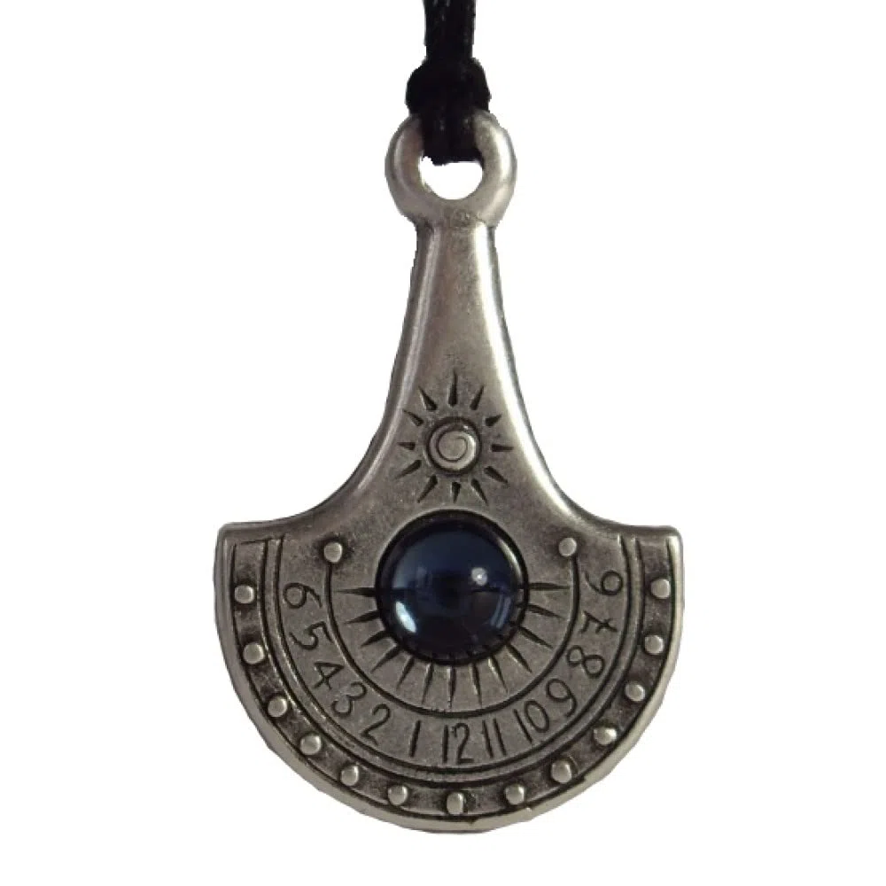 Reloj de Sol colgante Nilo Baño de plata (Azul)