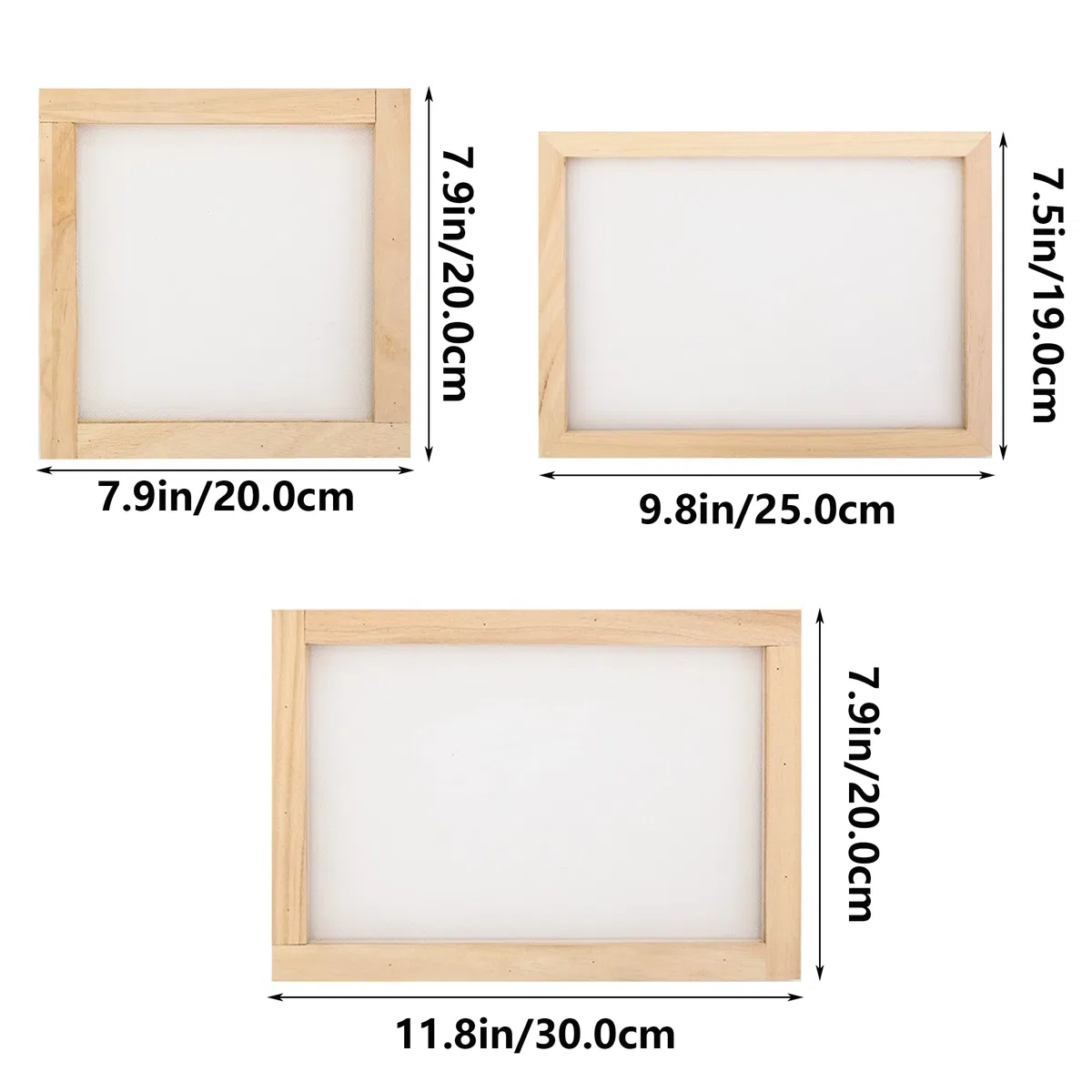 3 Pcs Papel FabricacióN De Moldes De Madera, Moldes Tradicionales De FabricacióN De Papel Marco De Pantalla Tradicional Flores Prensadas Para Adolescentes EnseñAnza FabricacióN