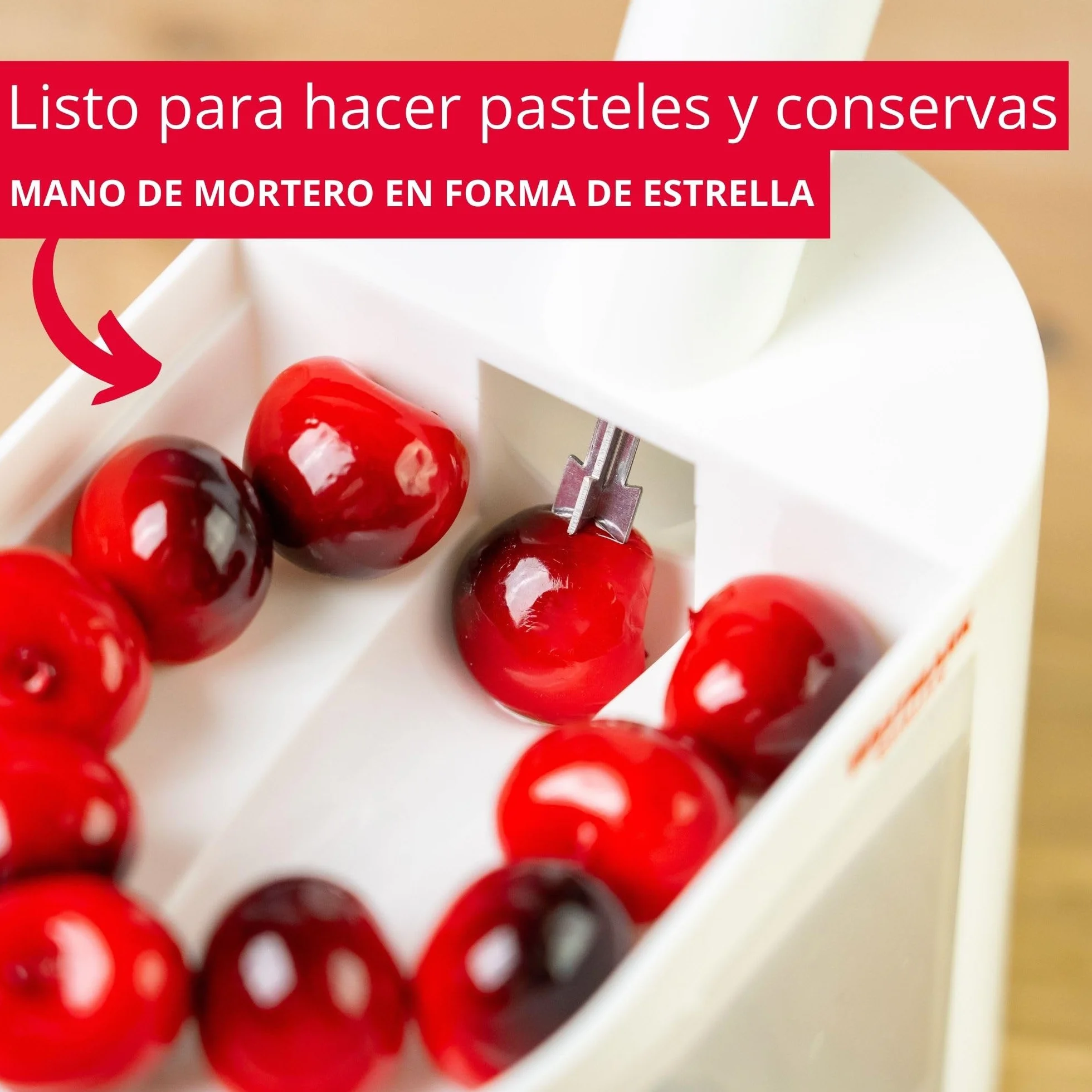 Westmark Deshuesador de cerezas 22 cm Plástico acero inoxidable Blanco antracita