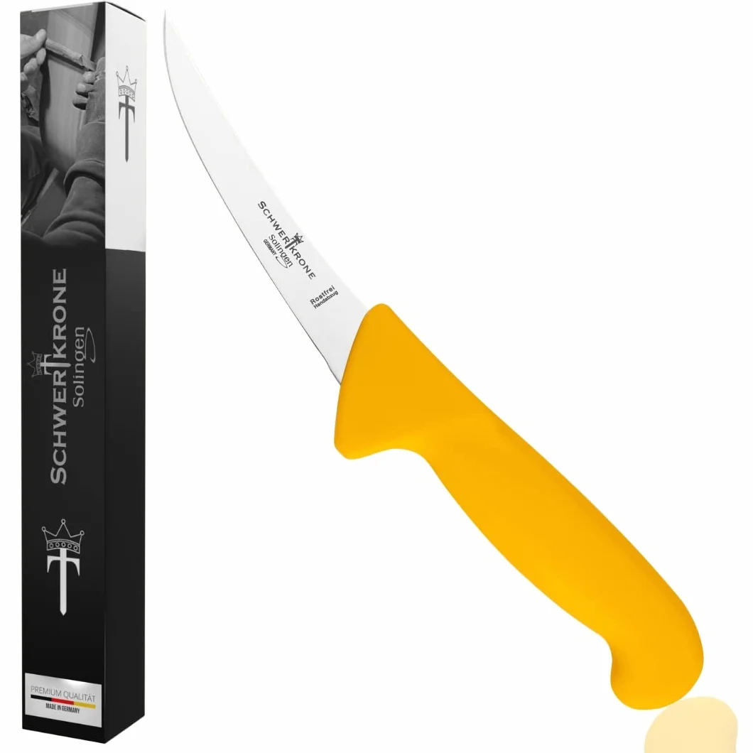 Schwertkrone Solingen Cuchillo de deshuesar flexible 13 cm acero inoxidable