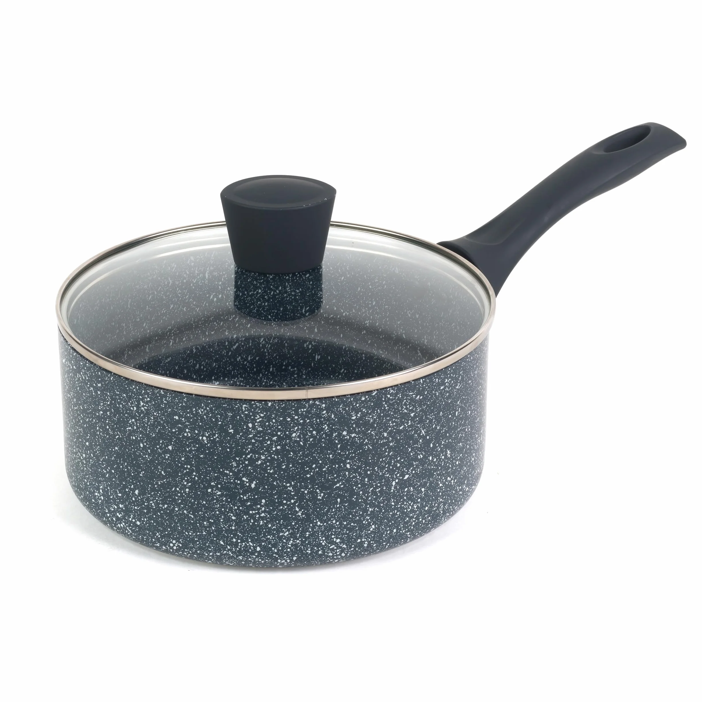 Russell Hobbs RH00846EU Cazo Antiadherente De 20 cm, De La Colección Nightfall Stone, De Aluminio Prensado, Inducción Adecuada, Cocina Con Menos Aceite, Mango De Baquelita, Mármol Azul