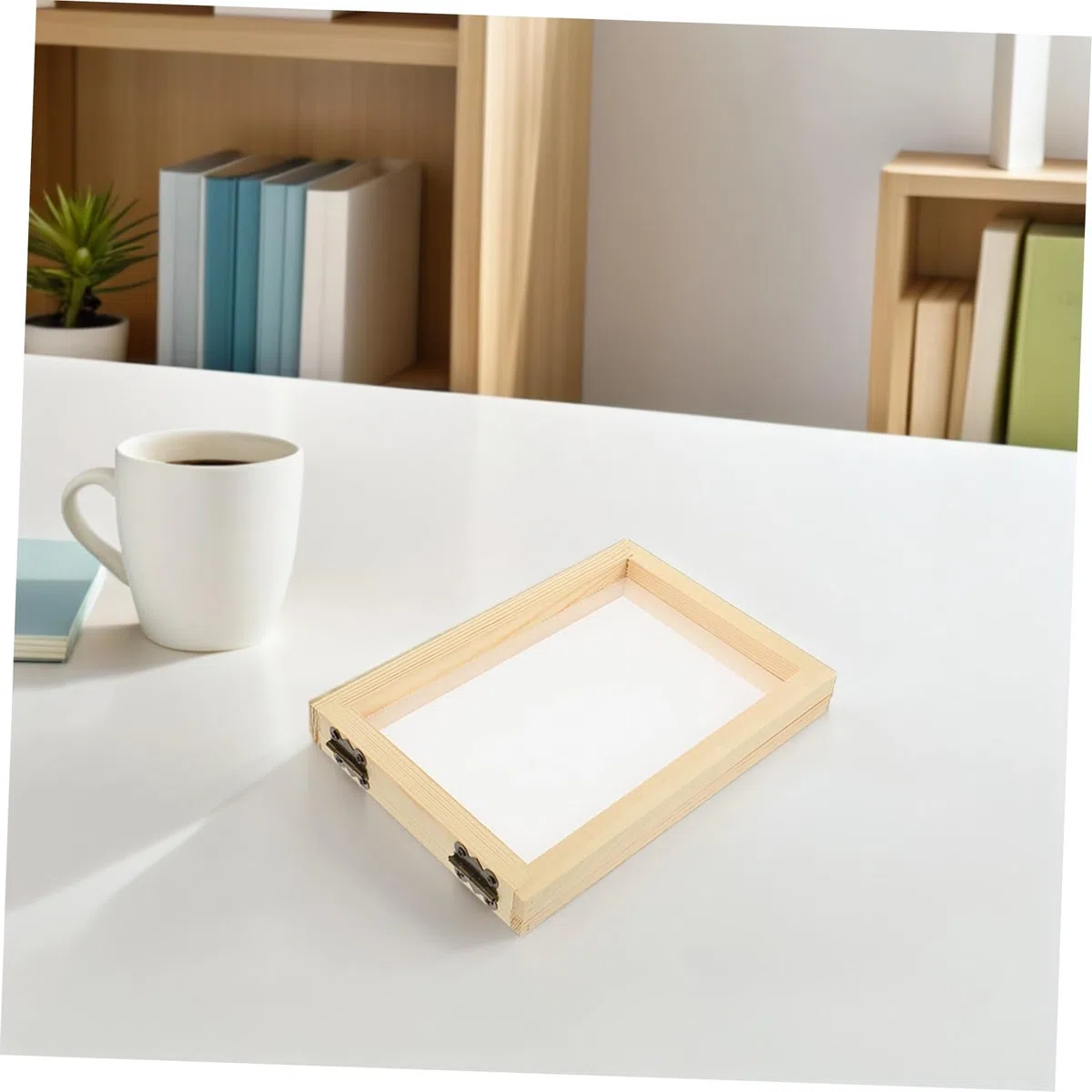 SHINEOFI 4piezas Paquete De Material Para Marcos De Fotos De Madera Marco De Madera Para Hacer Papel Kit Para Hacer Papel Herramienta De Manualidades Pantalla De Para Manualidades Casa Escu