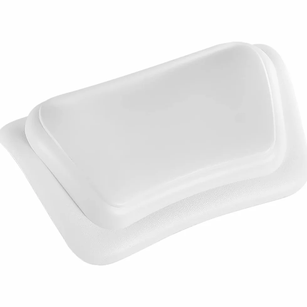 Lonkenn Almohada Bañera, Almohadas de Baño con Ventosas, Almohada Bañera Ergonómica, Waterproof Bath Headrest Bathtub para Todas Las Bañeras, SPA en Casa Bañera de Hidromasaje-Blanco