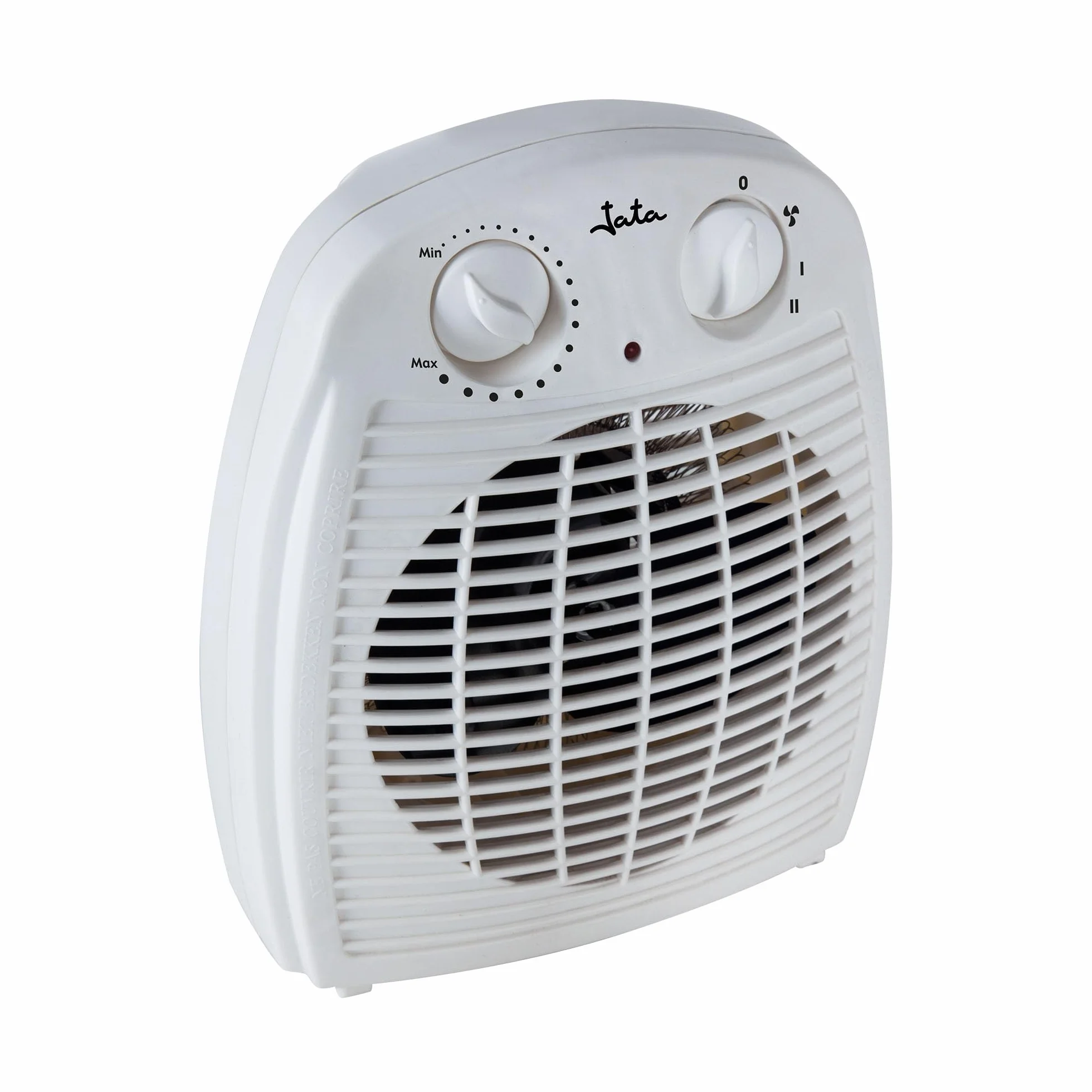 JATA TV78 - Calefactor Baño Eléctrico con Termostato Ajustable, 2000 W, 2 Potencias de Calor y Ventilador, Calentamiento Rápido, Protección Sobrecalentamiento, Asa de transporte