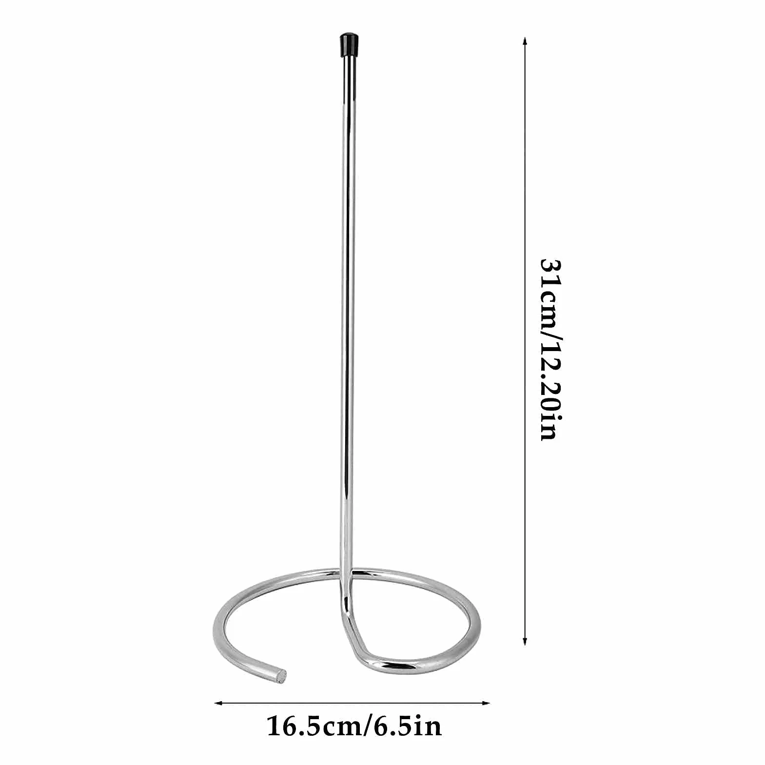 HERCHR Decanter Rack Soporte de acero inoxidable 16,5 x 16,5 x 31 cm