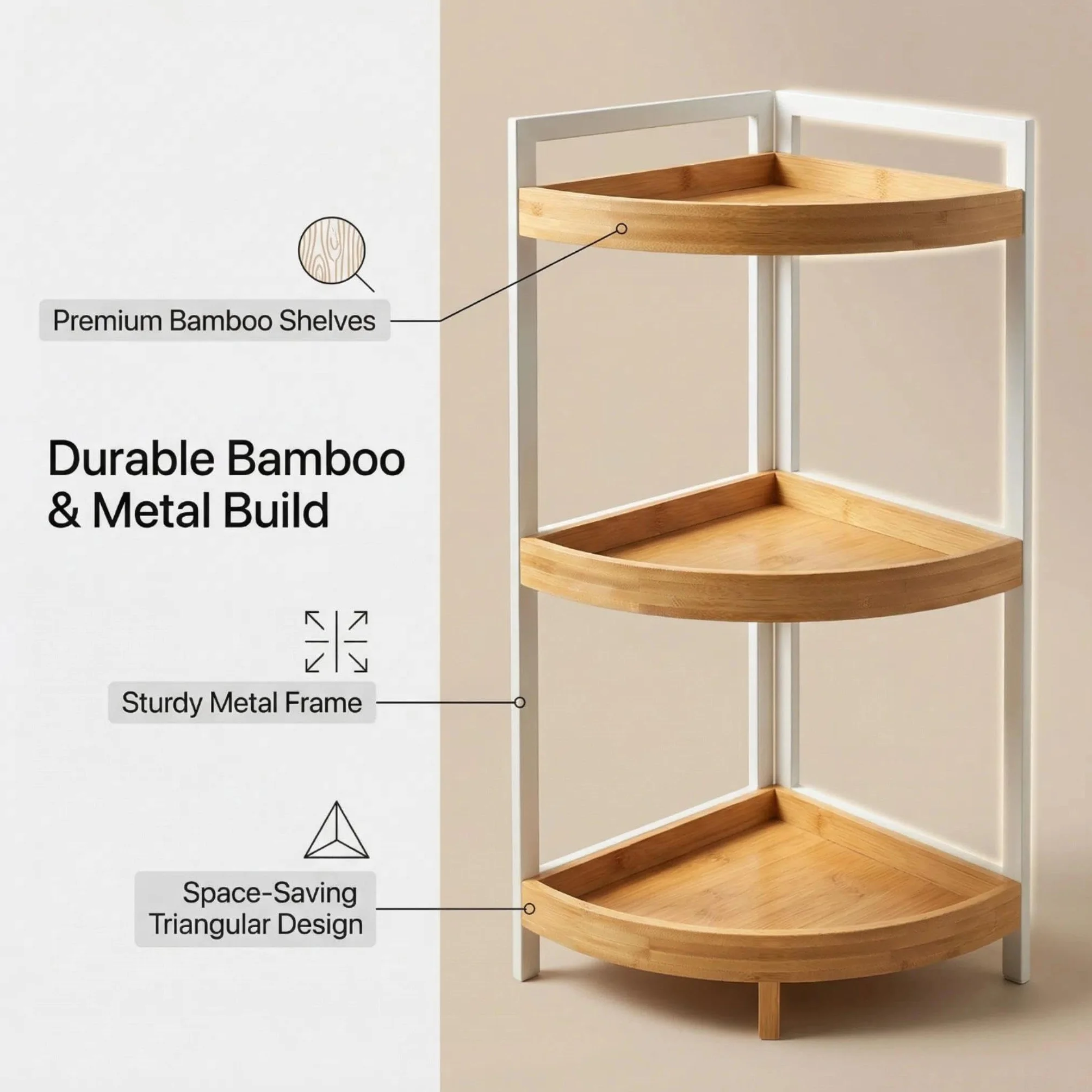XZ-22171-1 Estantería de Pared con Diseño Ajustable, Organizador Multiusos para Hogar y Oficina(24 * 24 * 65)