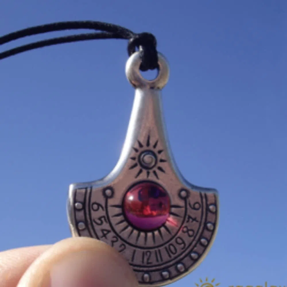 Reloj de Sol colgante Nilo Baño de plata (Azul)