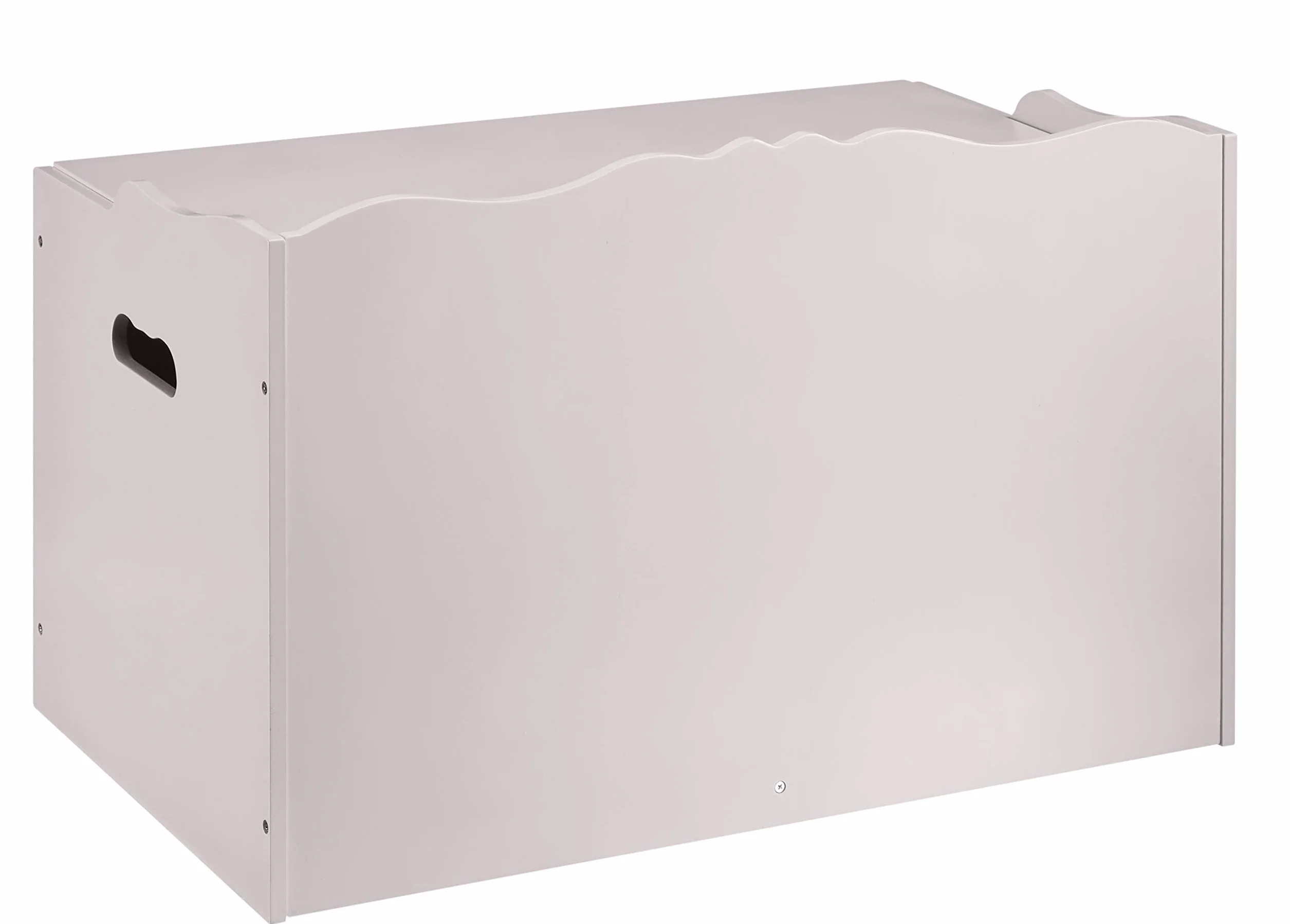 Amazon Basics Caja de juguetes de madera, color gris, 76.2 x 45.7 x 48.3 cm