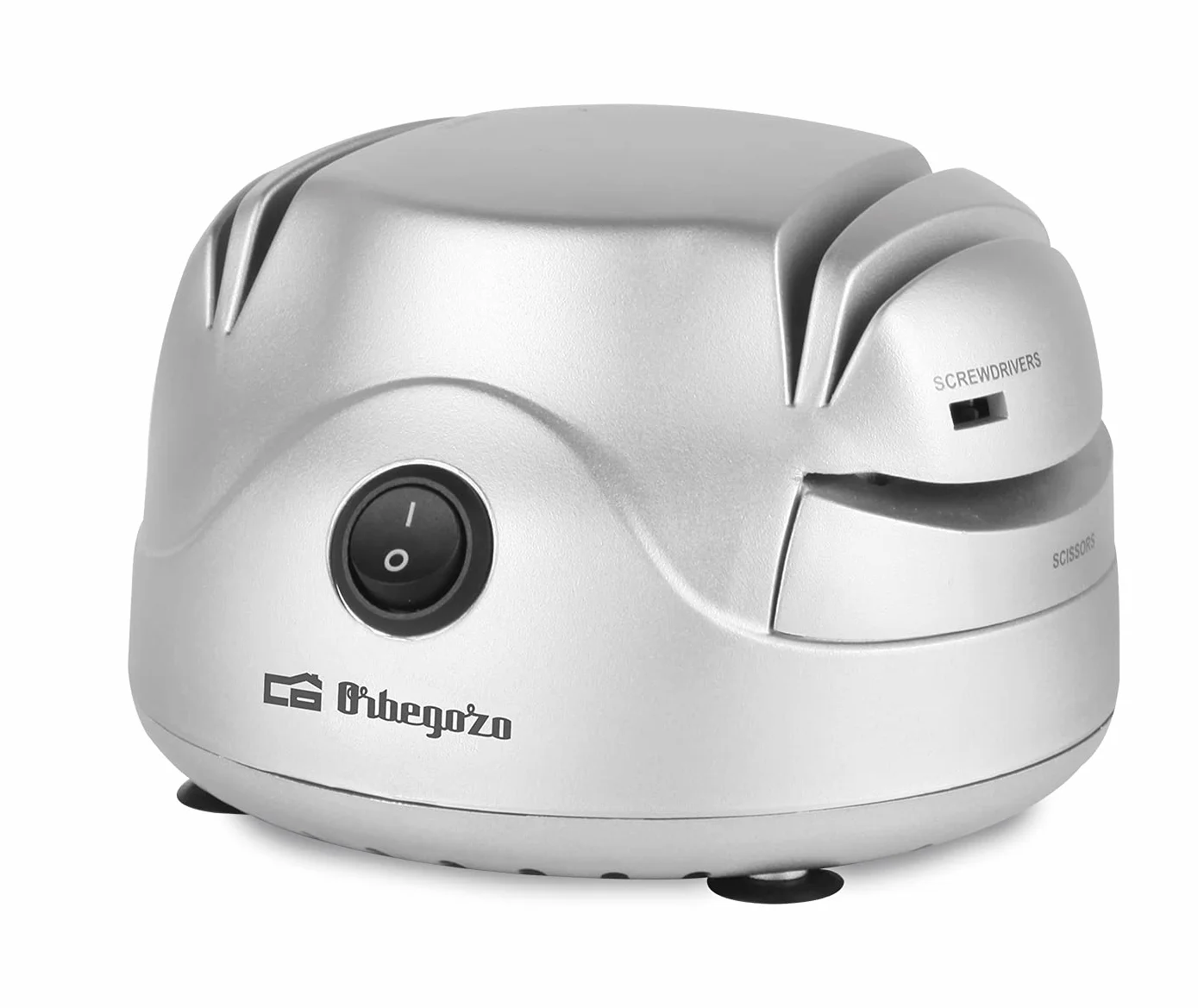 Orbegozo Cu 7000, Afilador de cuchillos Eléctrico, interruptor de conexión, 60 W, sistema de afilado de piedra de 2 Etapas, afila Tijeras, recoge Cables Automático
