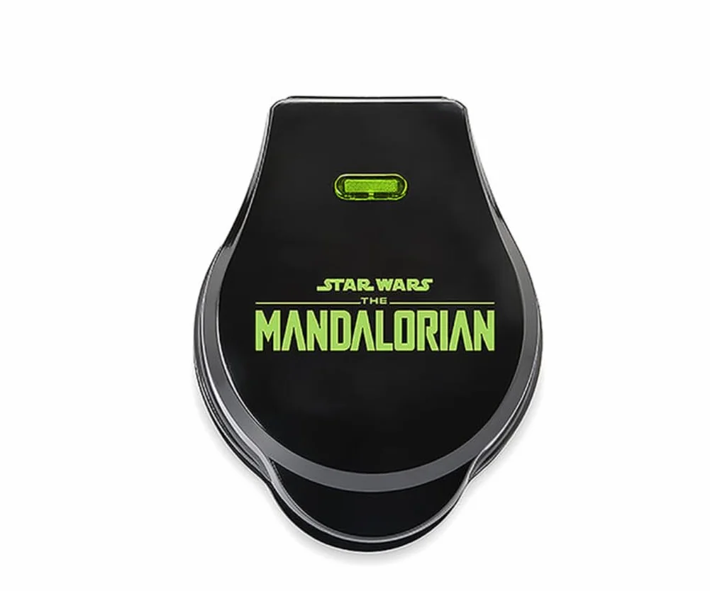 Mini Gofrera Grogu The Mandalorian 17 cm, Plancha Eléctrica Star Wars con Placas Antiadherentes, Termostato Automático, Indicador LED, Producto Oficial – Select Brands