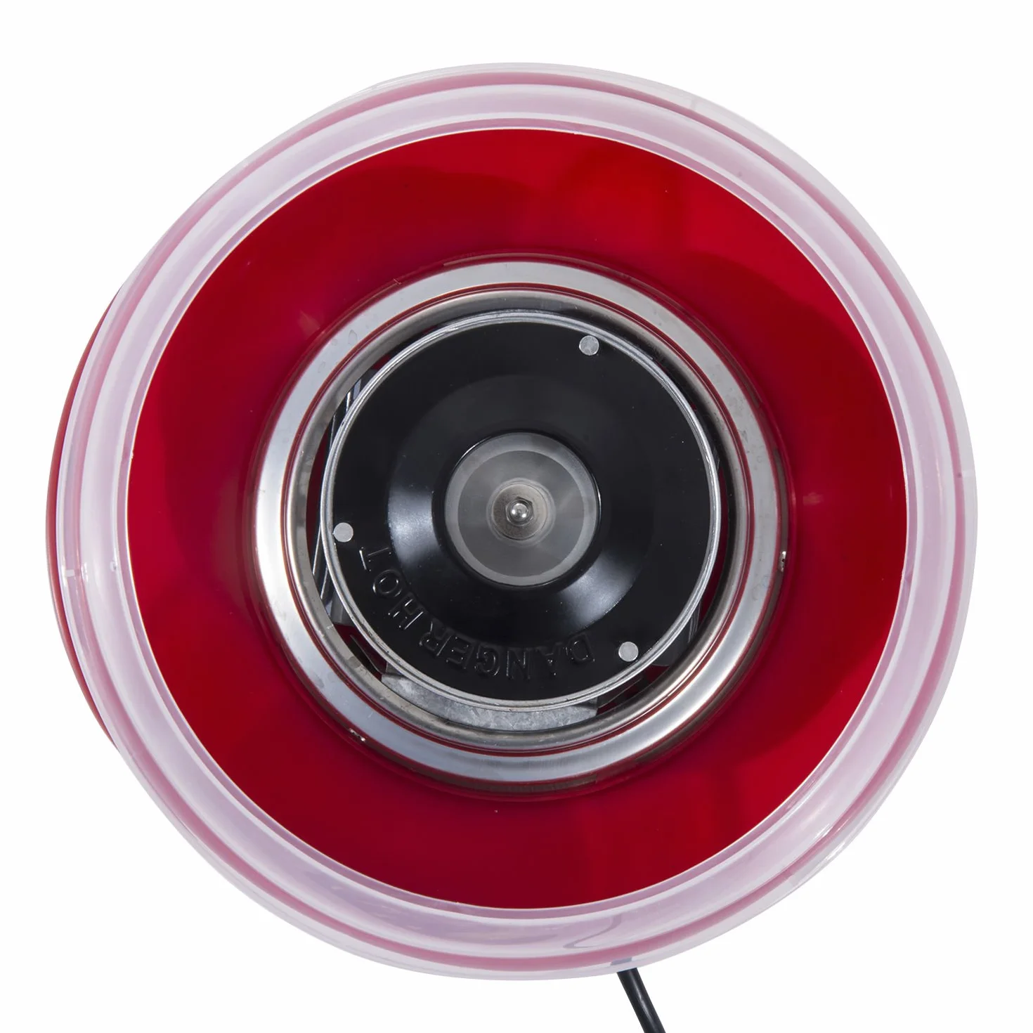 HOMCOM Máquina de Algodón de Azúcar, 450W-550W, Máquina para Hacer Algodón de Azúcar con 10 Palitos, para Fiestas de Cumpleaños Infantiles, en Casa, 27x26x18 cm, Rojo