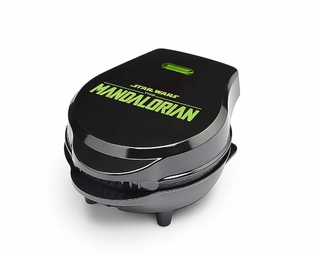 Mini Gofrera Grogu The Mandalorian 17 cm, Plancha Eléctrica Star Wars con Placas Antiadherentes, Termostato Automático, Indicador LED, Producto Oficial – Select Brands
