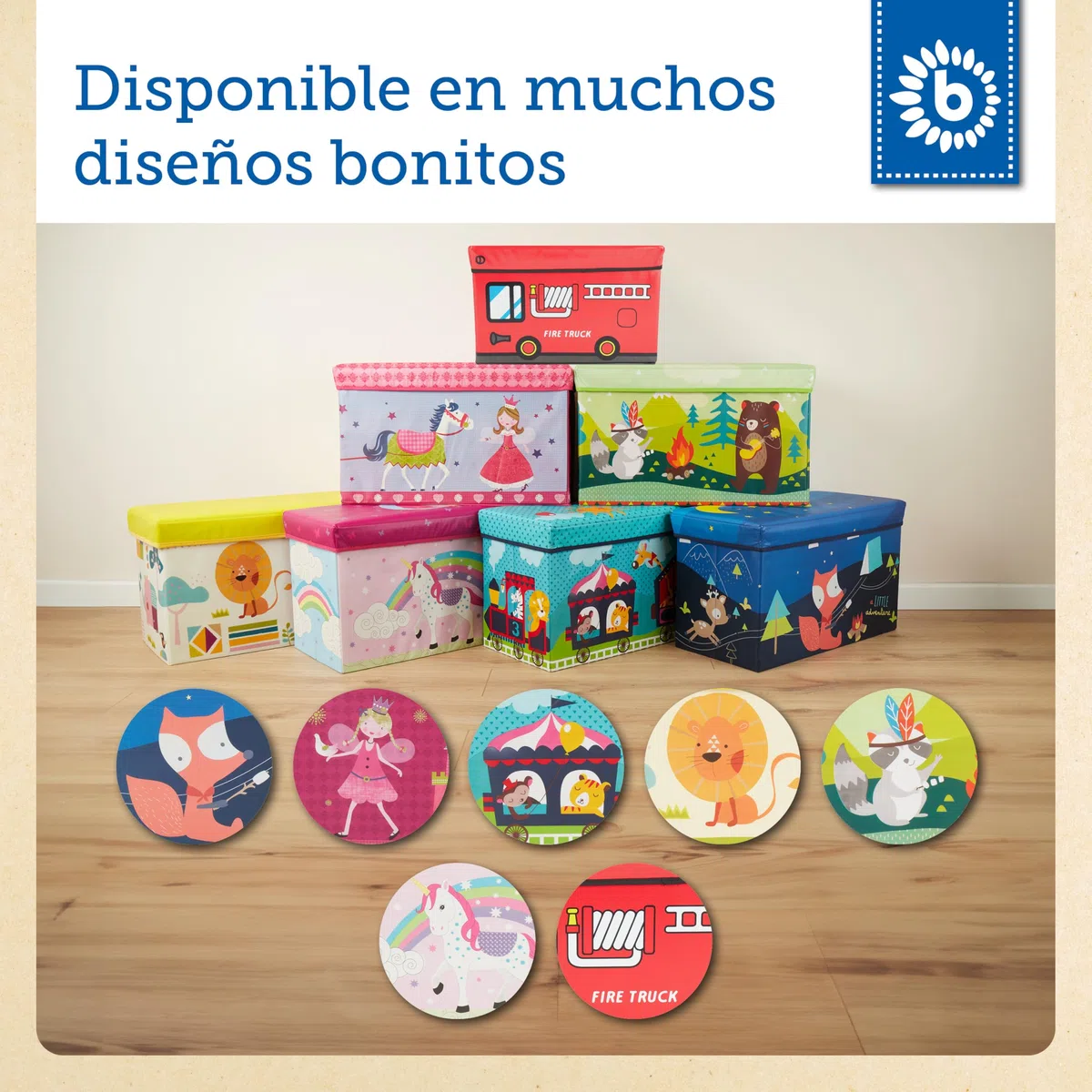 Bieco | almacenaje juguetes | baúl organizador infantil | caja guardar juguetes
