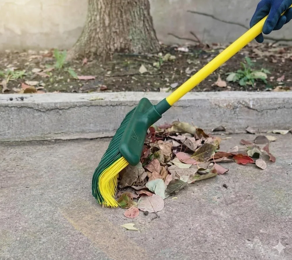 Cepillo Césped Artificial con Palo Extensible, con Mango. Barredora Cesped Sintetico. Escoba o Rastrillo Cesped Sintético con Mango. Ideal Accesorio De Jardin.