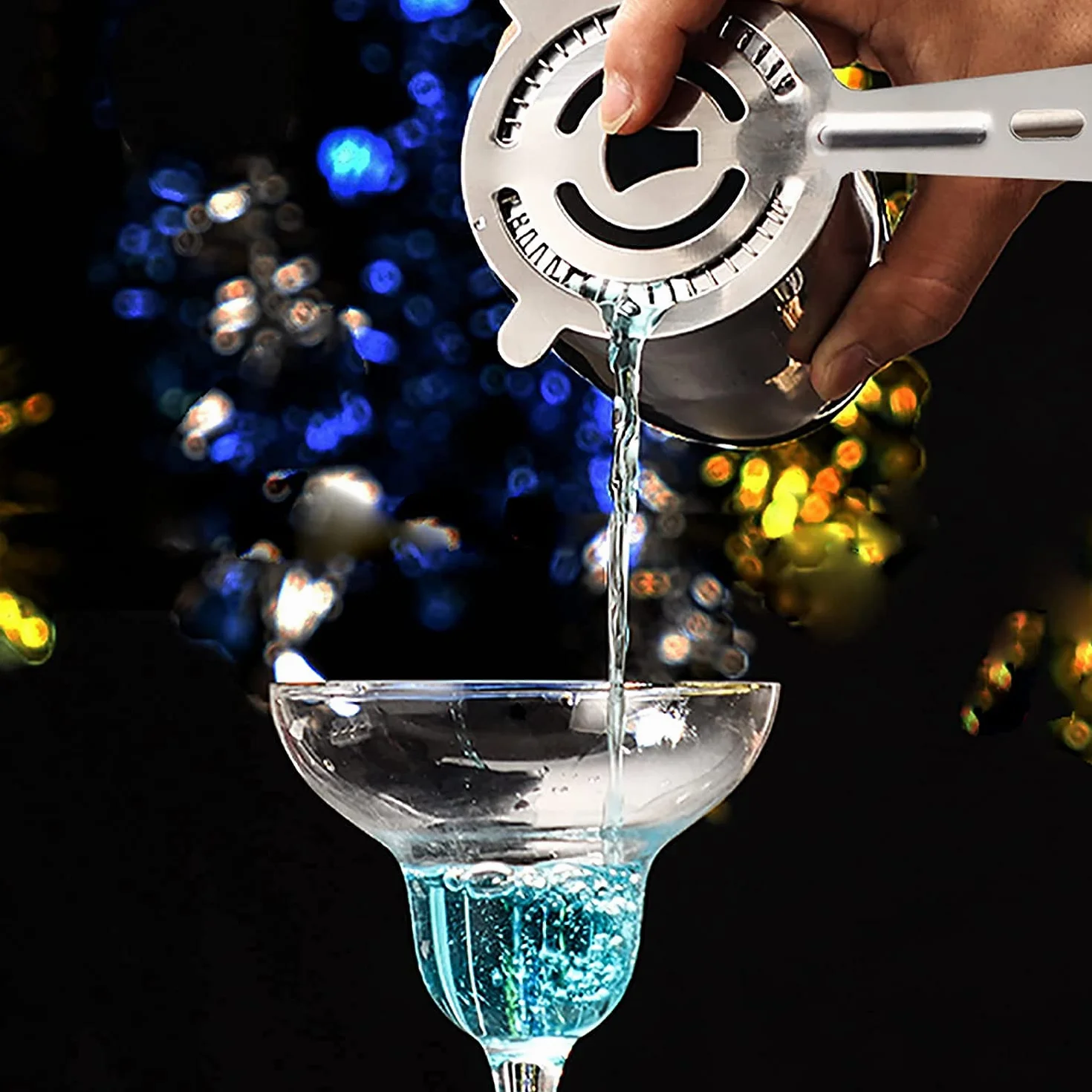 10 Piezas Coctelera Coctéles Juego, Juego de Coctelera Profesional Premium con Accesorios INOX Kit Profesional para Barman, Kit Premium de Barman para Hogar, Bares, Viajes