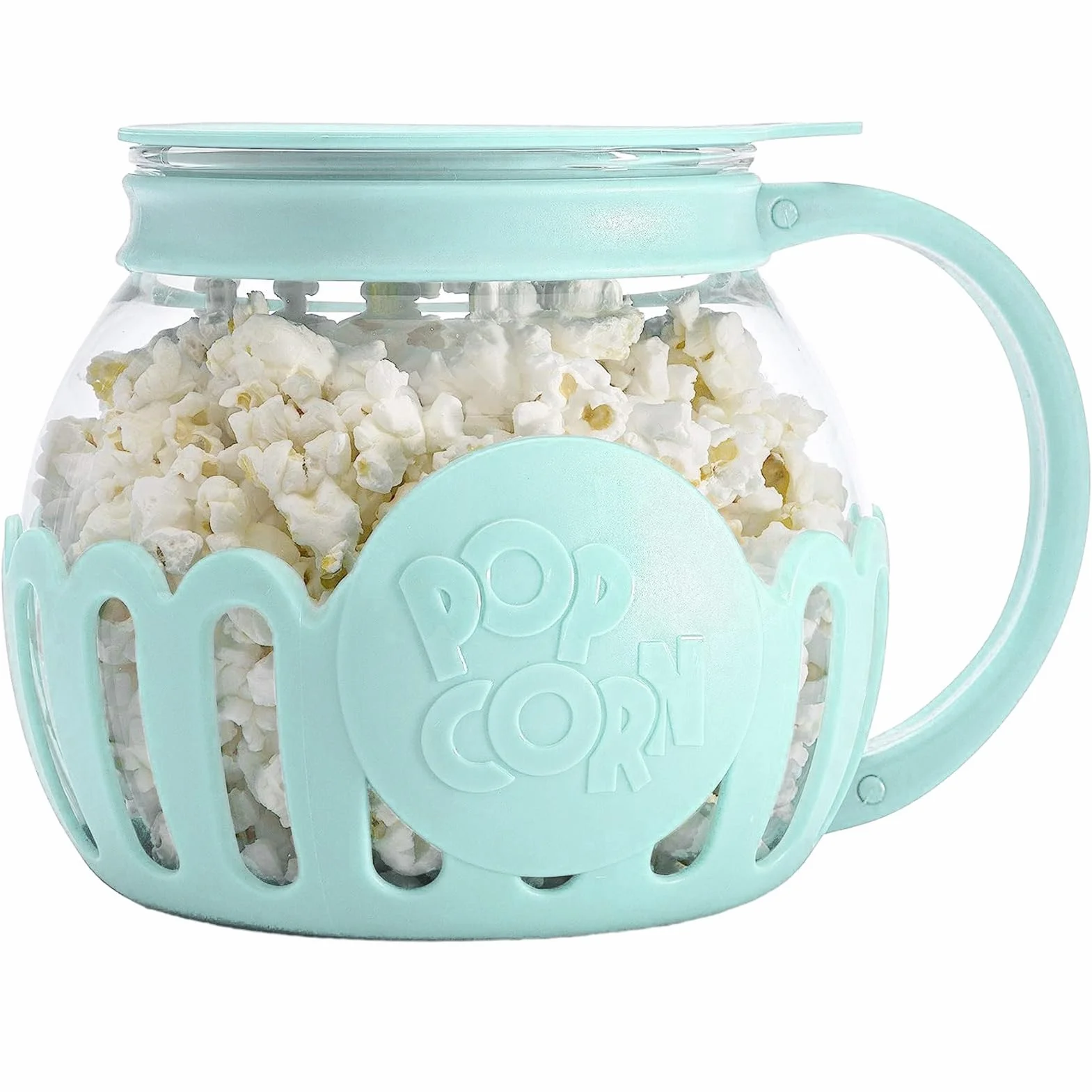 Máquina para hacer palomitas de maíz, olla para microondas, palomitas de maíz de aire, para microondas, microondas, palomitas de maíz, de cristal premium, sin BPA, apta para lavavajillas