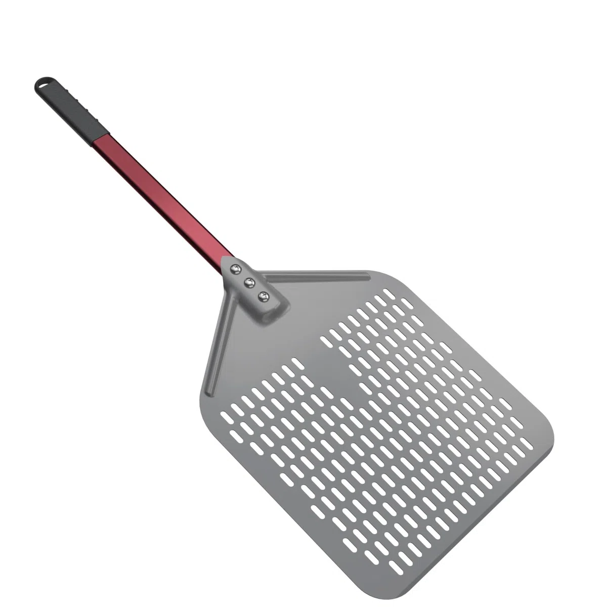 crosson Pala perforada para pizza de 30.5 x 40.6 cm, espátula de pizza, pala ligera para tornear pizza con mango de 40.6 cm de largo, accesorios para horno de pizza, herramientas de pizza, volteador