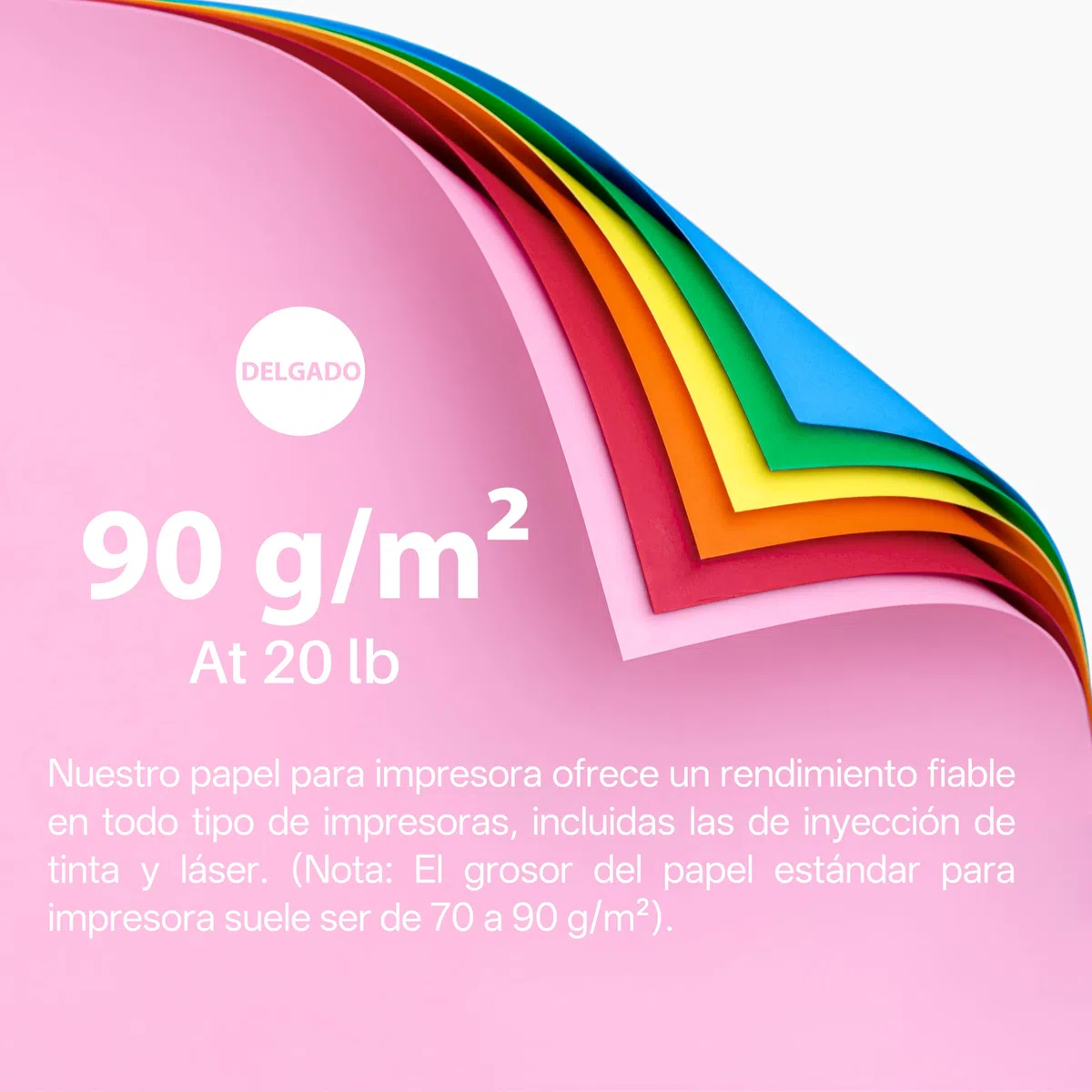 Papel para papiroflexia Origami A4 21x29.7 cm 180 hojas 90 g/m² 9 colores