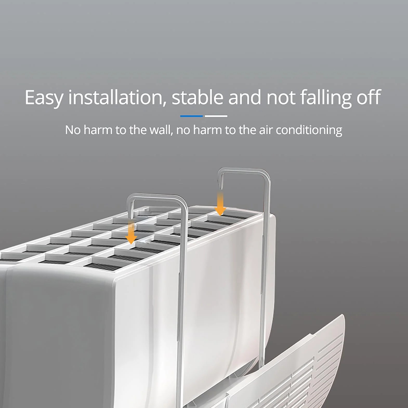 Deflector de viento universal para aire acondicionado para el hogar y la oficina Deflector de aire acondicionado de plástico ajustable para aire acondicionado montado en la pared