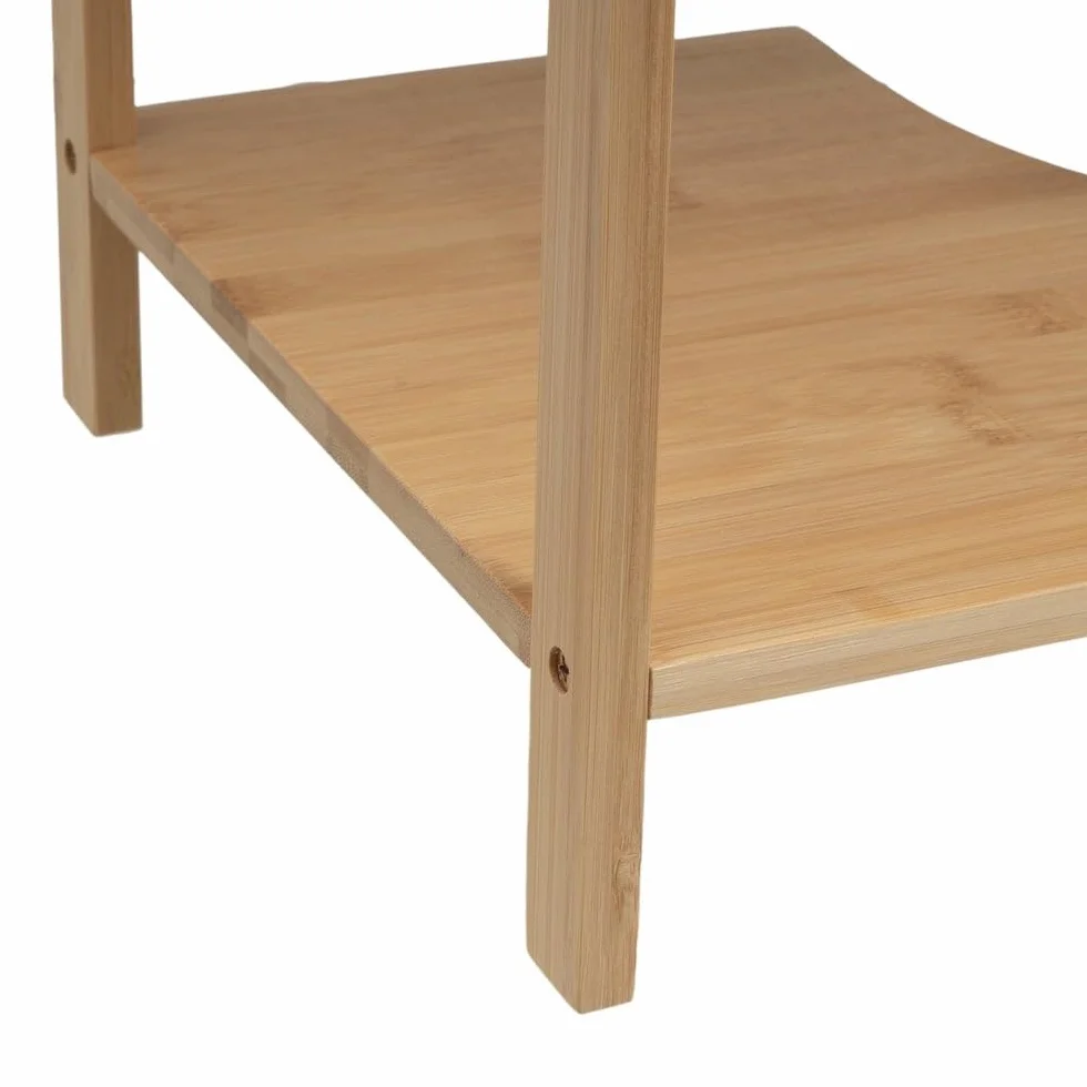 Mueble bajo Lavabo de Pedestal de bambú Natural de 60 cm